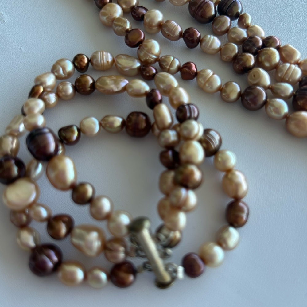 Real Fresh Water Pearl Necklace Set